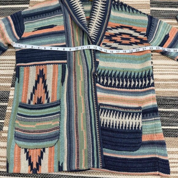 Polo Ralph Lauren Women's Southwestern Shawl-Collar Cardigan Pockets Multi Sz S - Picture 9 of 12